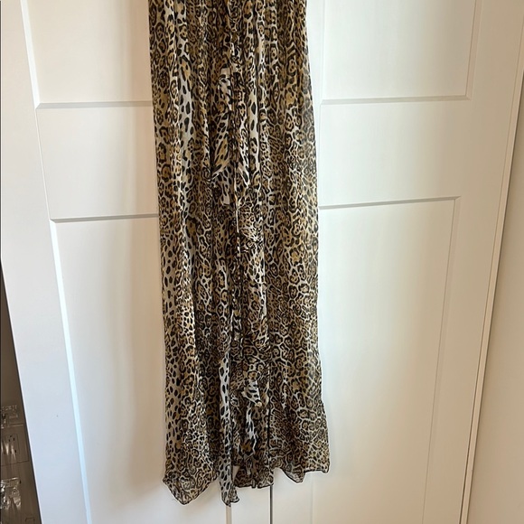 Victoria Secret Silk Cheetah Print Sheer Maxi Dress/Coverup/Robe | One Size - Picture 3 of 8